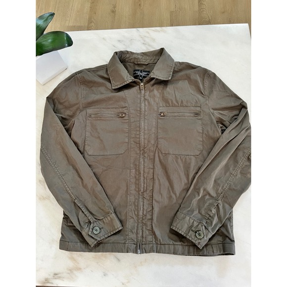Liverpool Los‎ Angeles Olive Green Full Zip Jacket Utility Pockets Mens Size - Picture 1 of 8